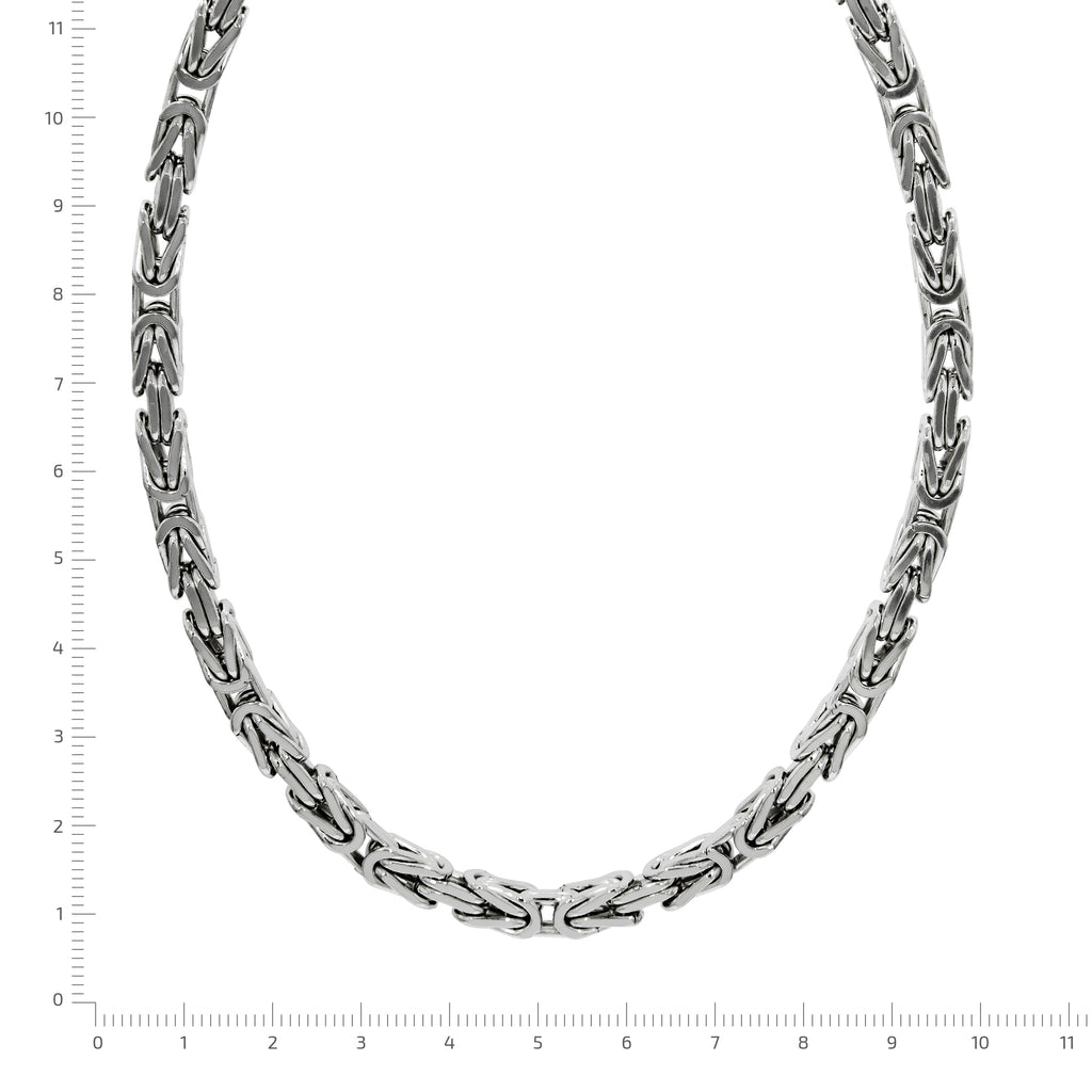 Halskette Silber 925 poliert Königskette 5mm breit
