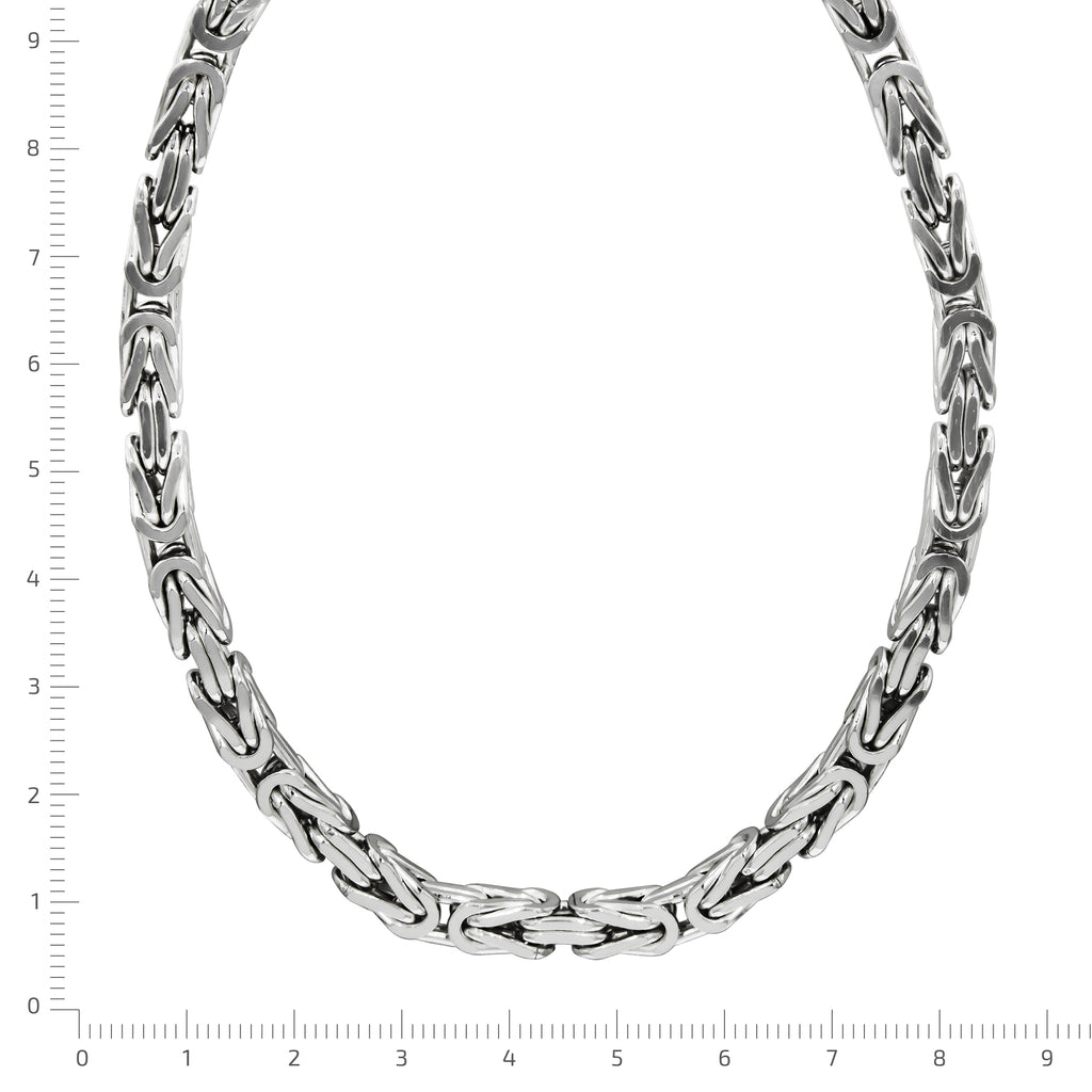 Halskette Silber 925 poliert Königskette 6mm breit