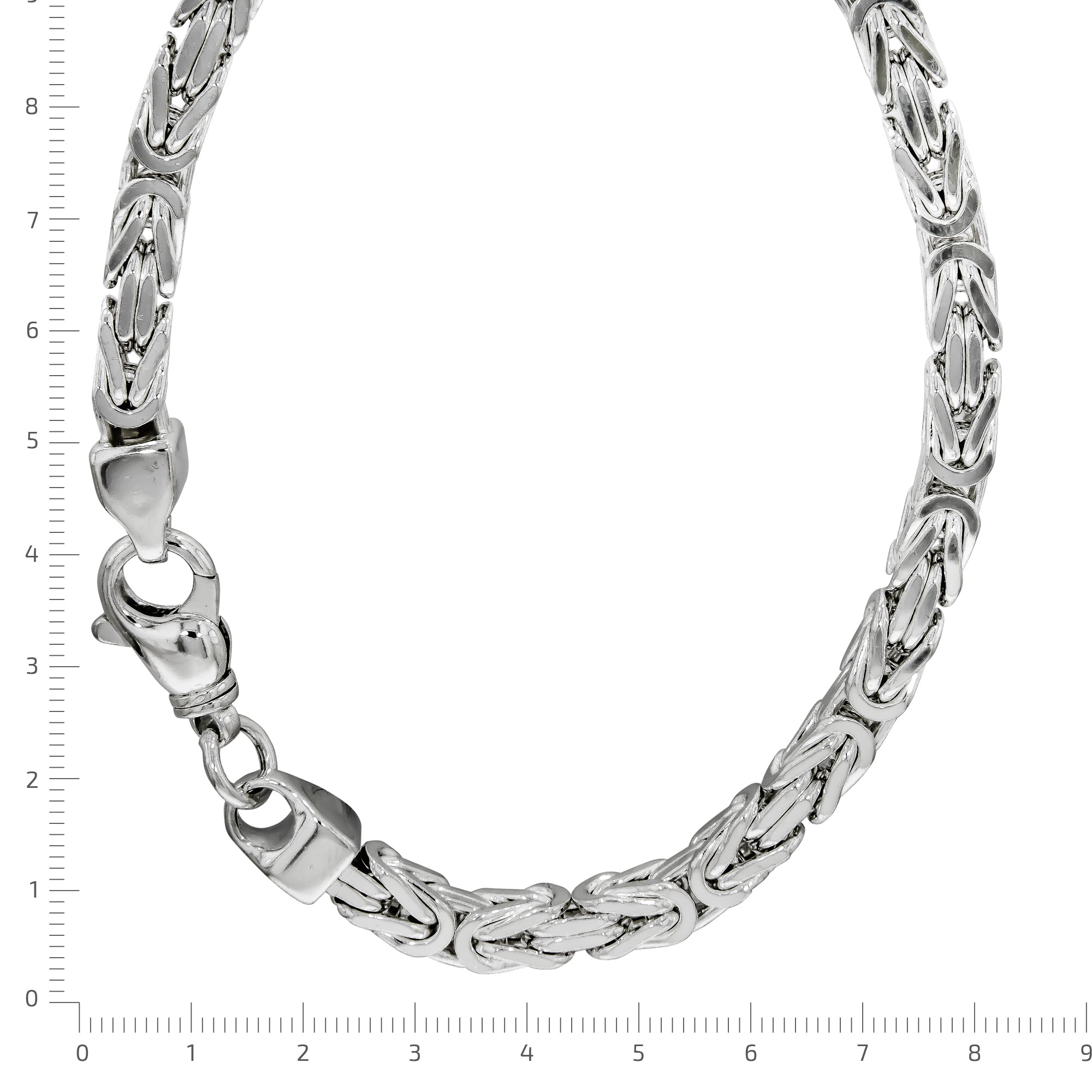 Halskette Silber 925 poliert Königskette 7mm breit