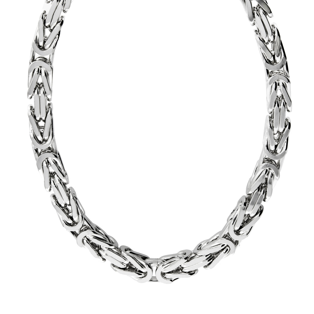 Halskette Silber 925 poliert Königskette 8mm breit