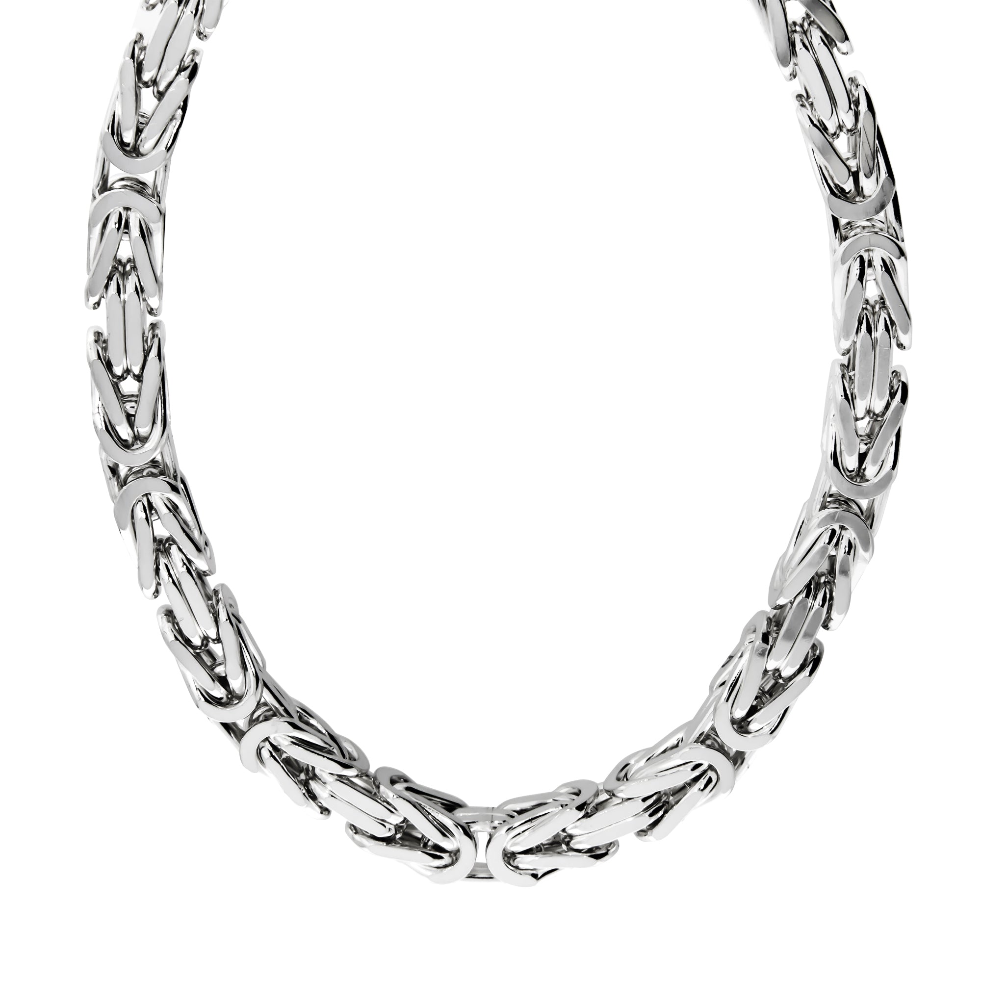 Halskette Silber 925 poliert Königskette 8mm breit