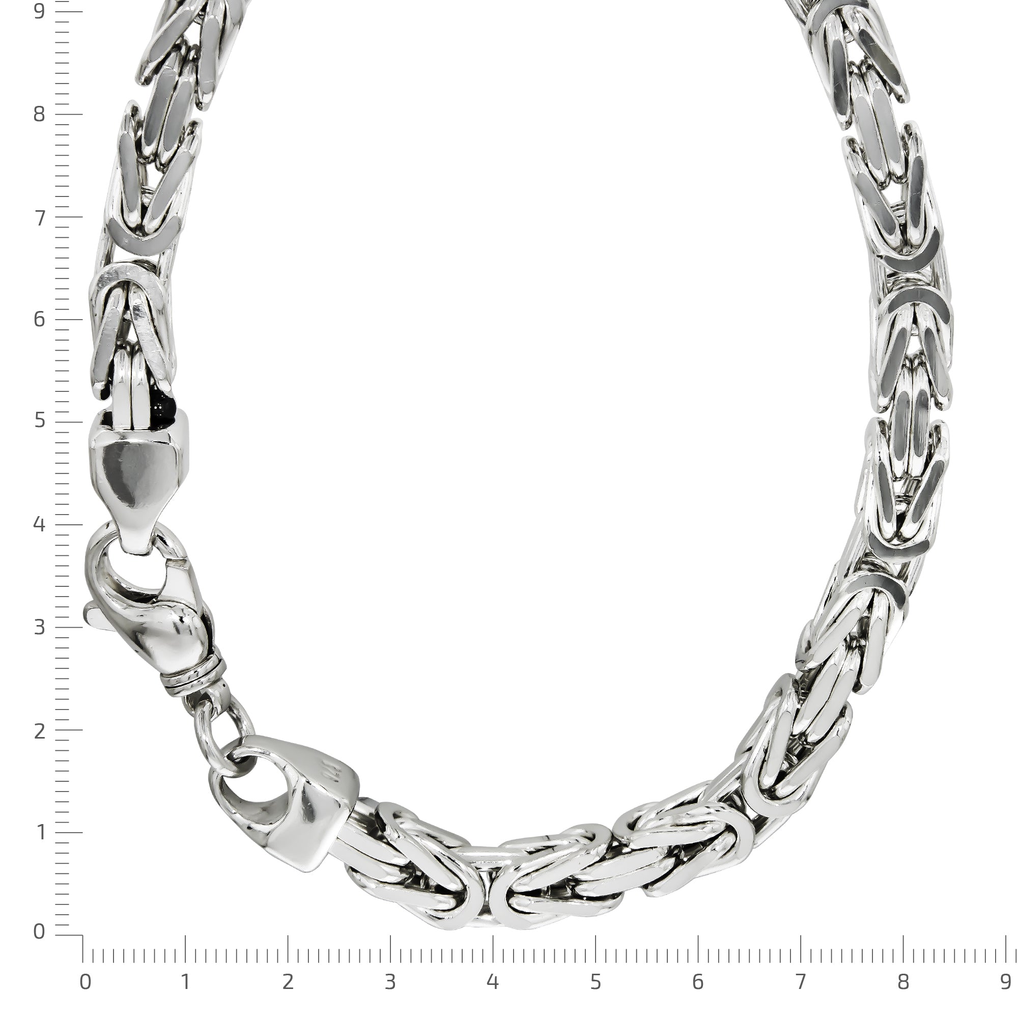 Halskette Silber 925 poliert Königskette 8mm breit