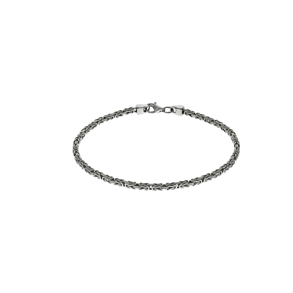 Armband Silber 925 poliert Königskette 2,2mm breit