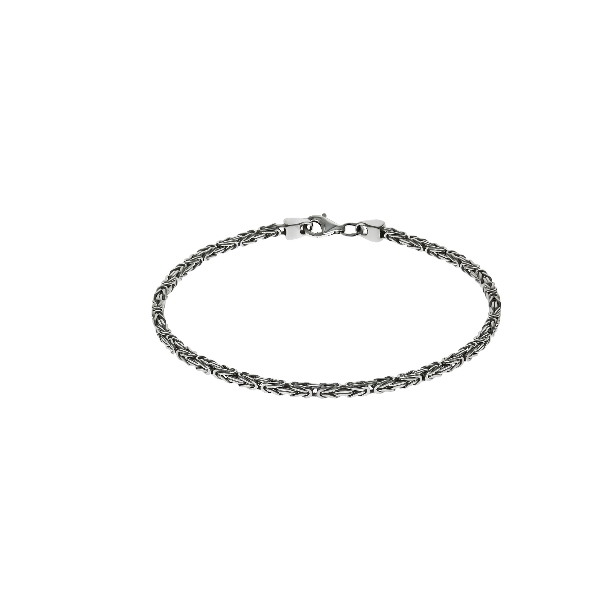 Armband Silber 925 poliert Königskette 2,2mm breit