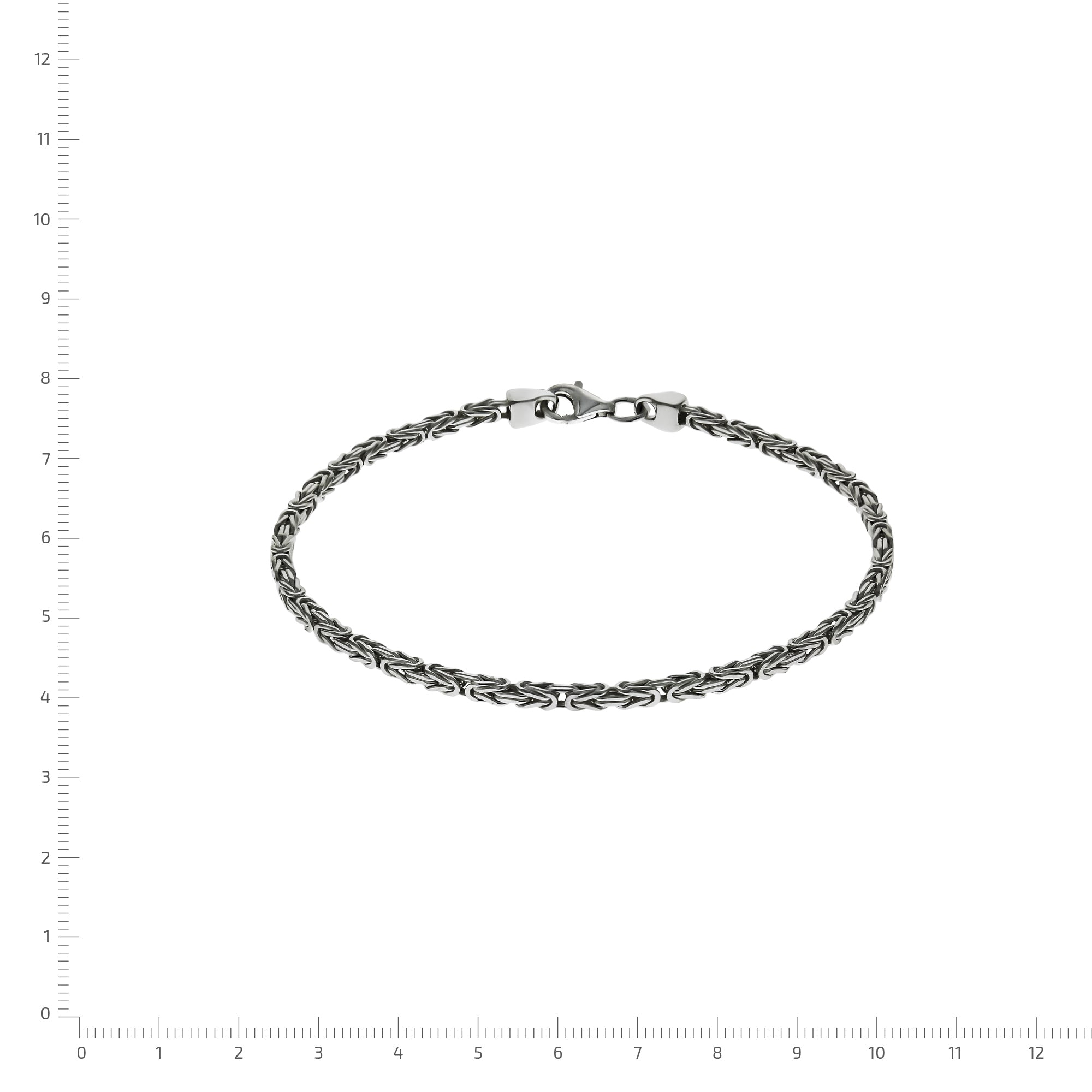 Armband Silber 925 poliert Königskette 2,2mm breit