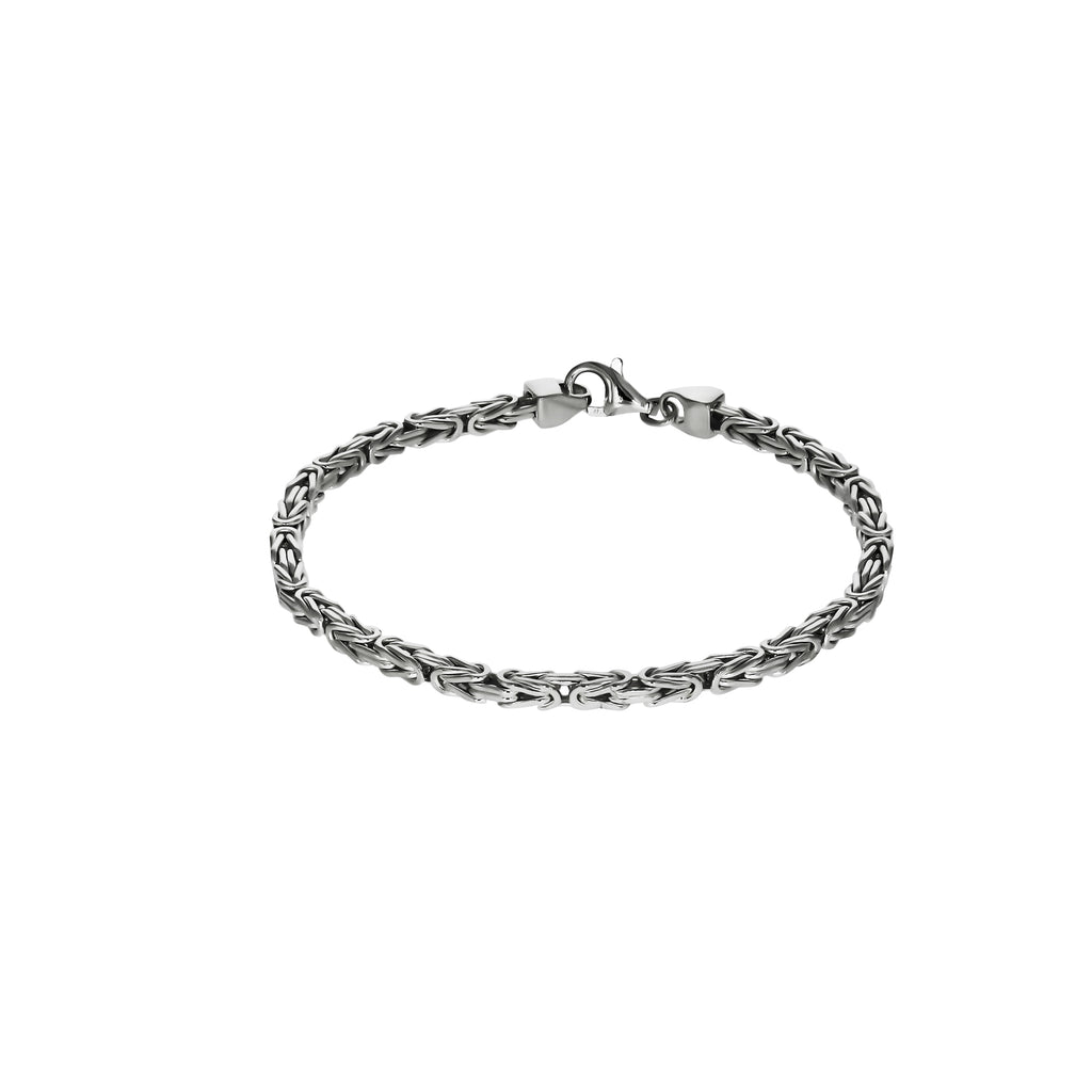 Armband Silber 925 poliert Königskette 3mm breit