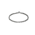 Armband Silber 925 poliert Königskette 3 mm breit