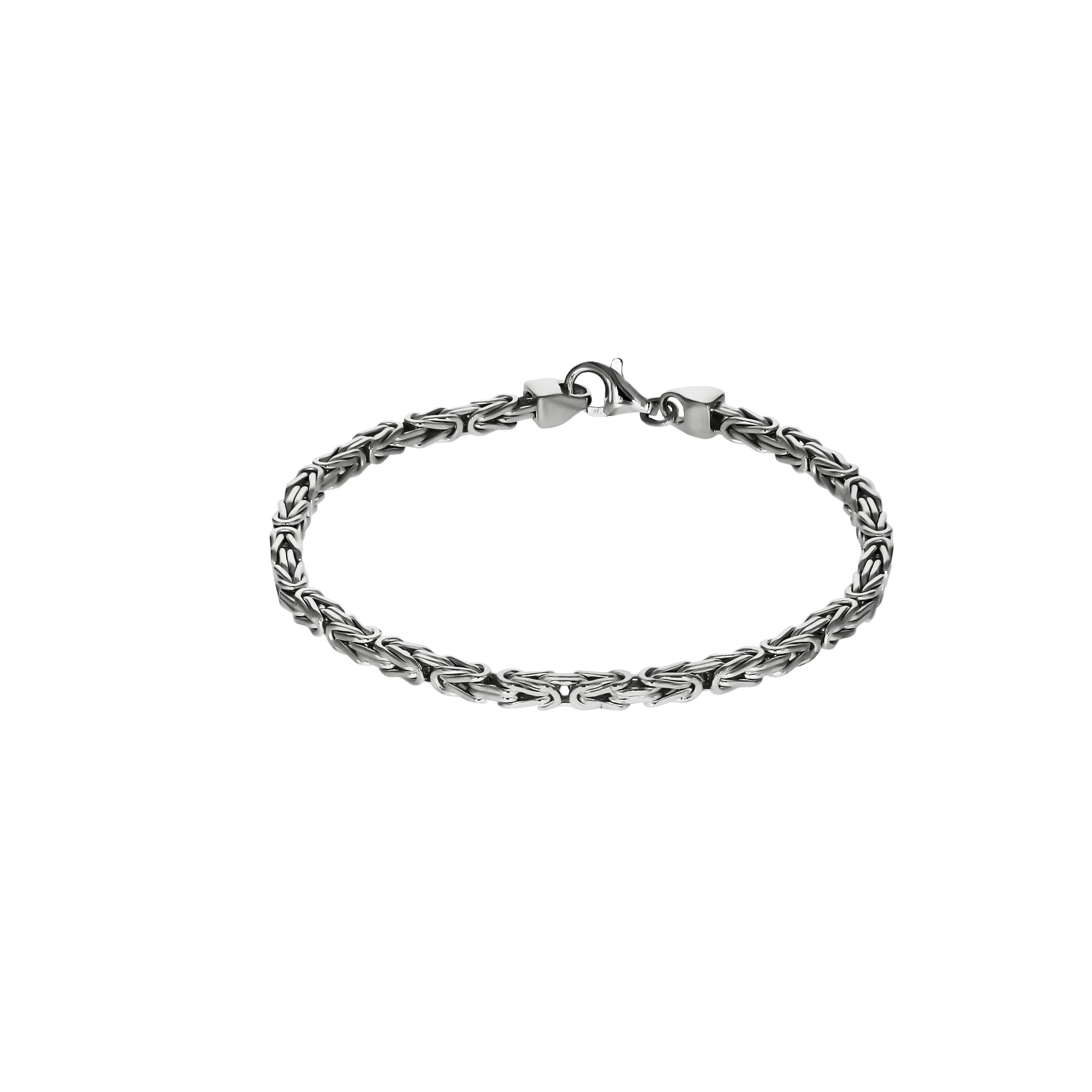 Armband Silber 925 poliert Königskette 3mm breit