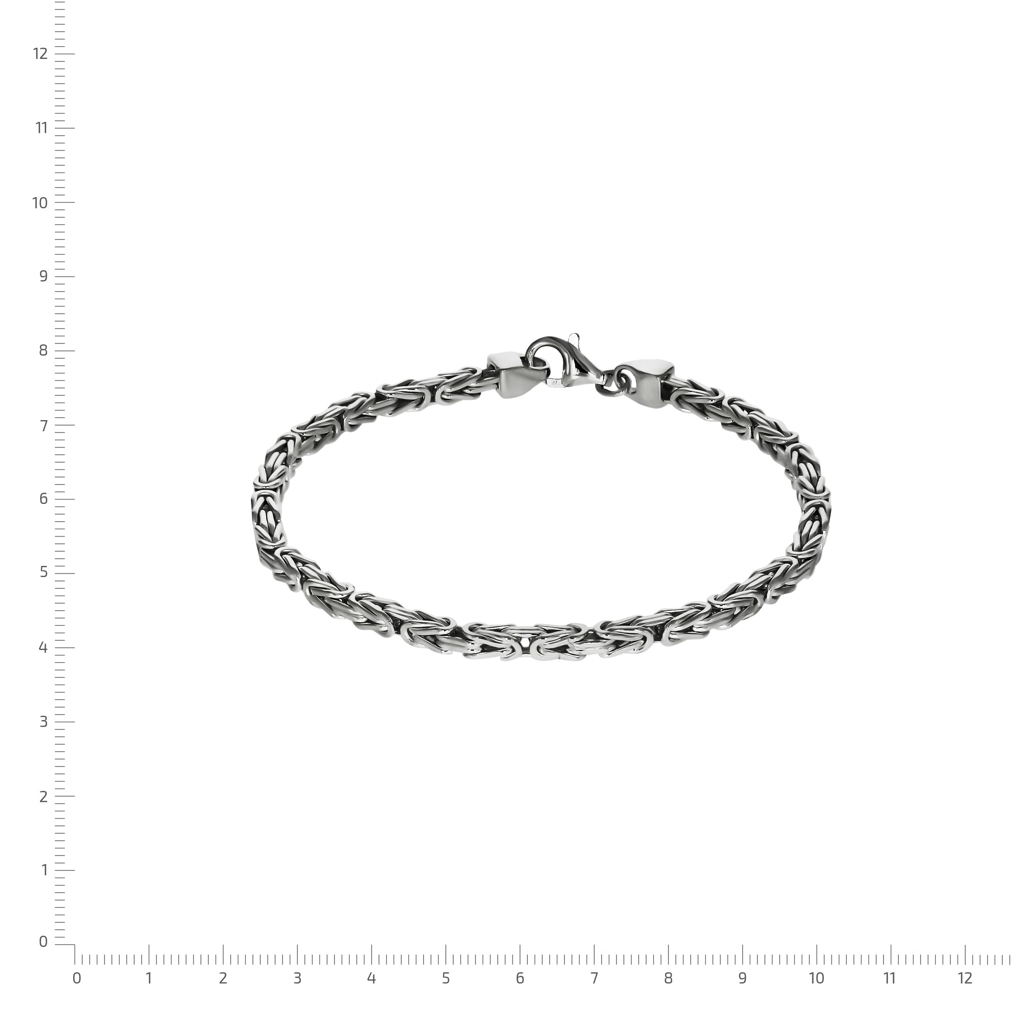 Armband Silber 925 poliert Königskette 3mm breit