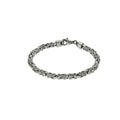 Armband Silber 925 poliert Königskette 4 mm breit
