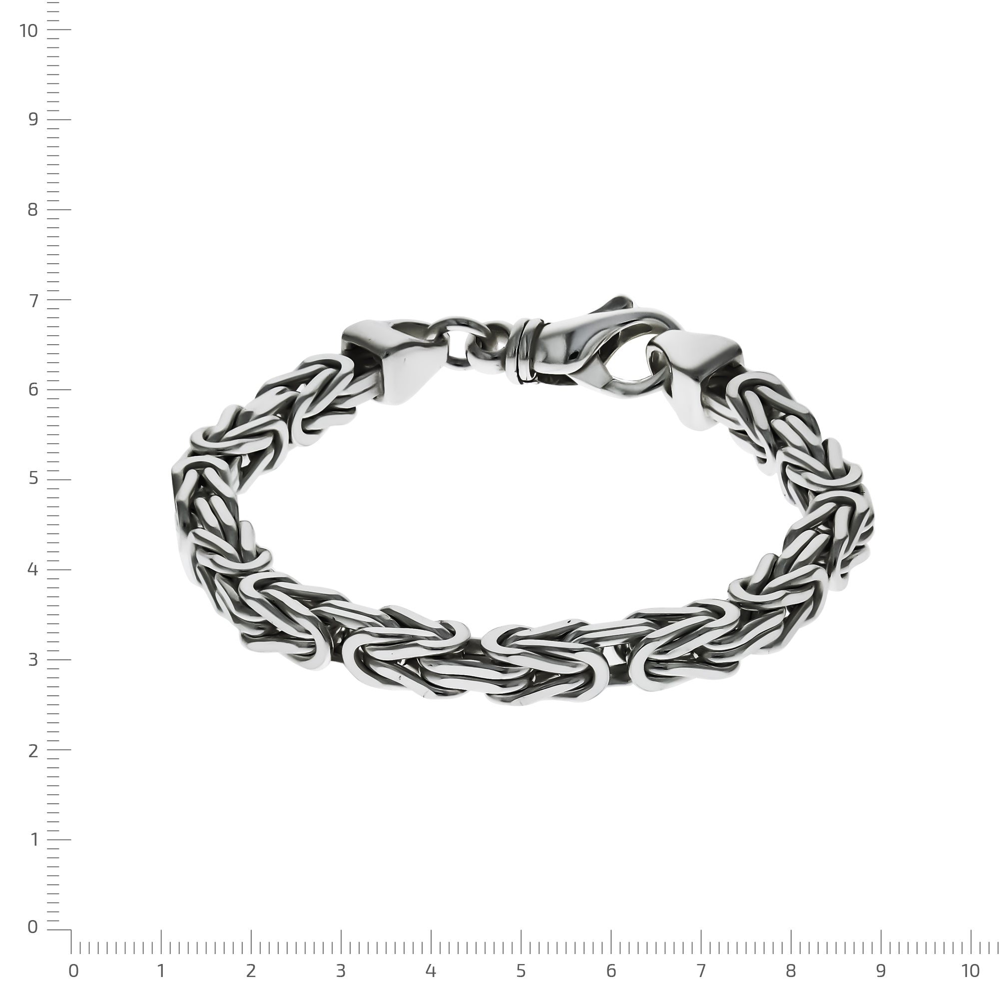 Armband Silber 925 poliert Königskette 6mm breit
