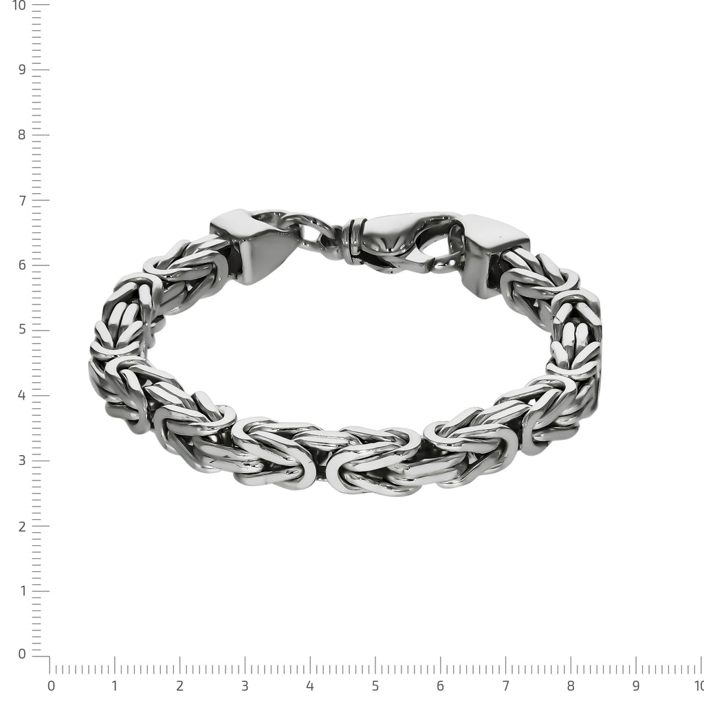 Armband Silber 925 poliert Königskette 7mm breit