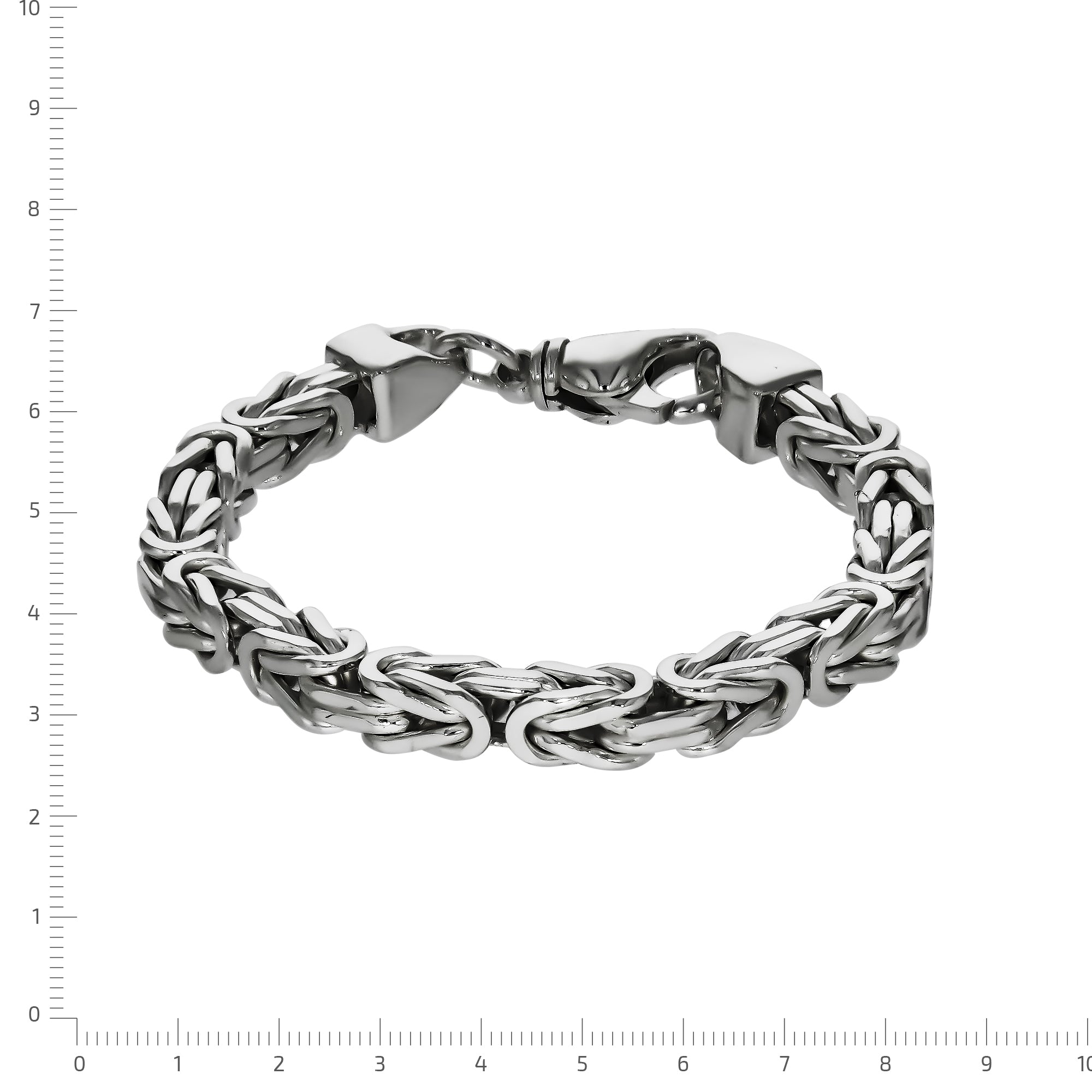 Armband Silber 925 poliert Königskette 7mm breit
