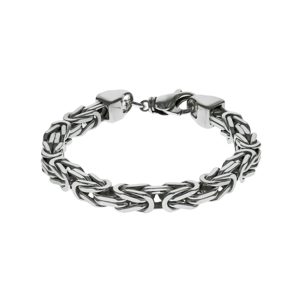 Armband Silber 925 poliert Königskette 8mm breit