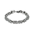 Armband Silber 925 poliert Königskette 8 mm breit