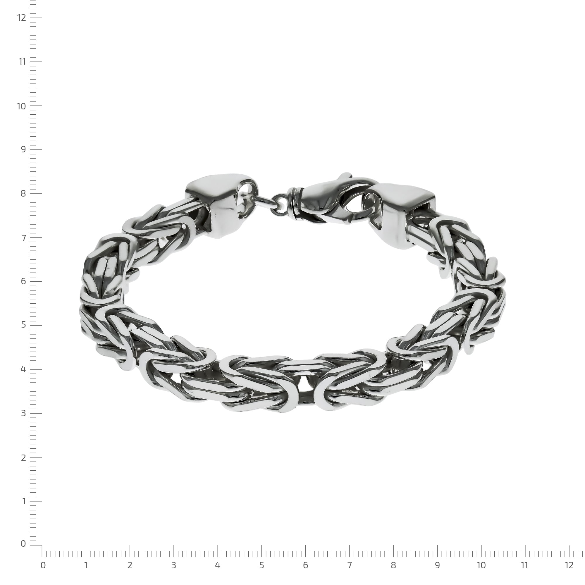Armband Silber 925 poliert Königskette 8mm breit