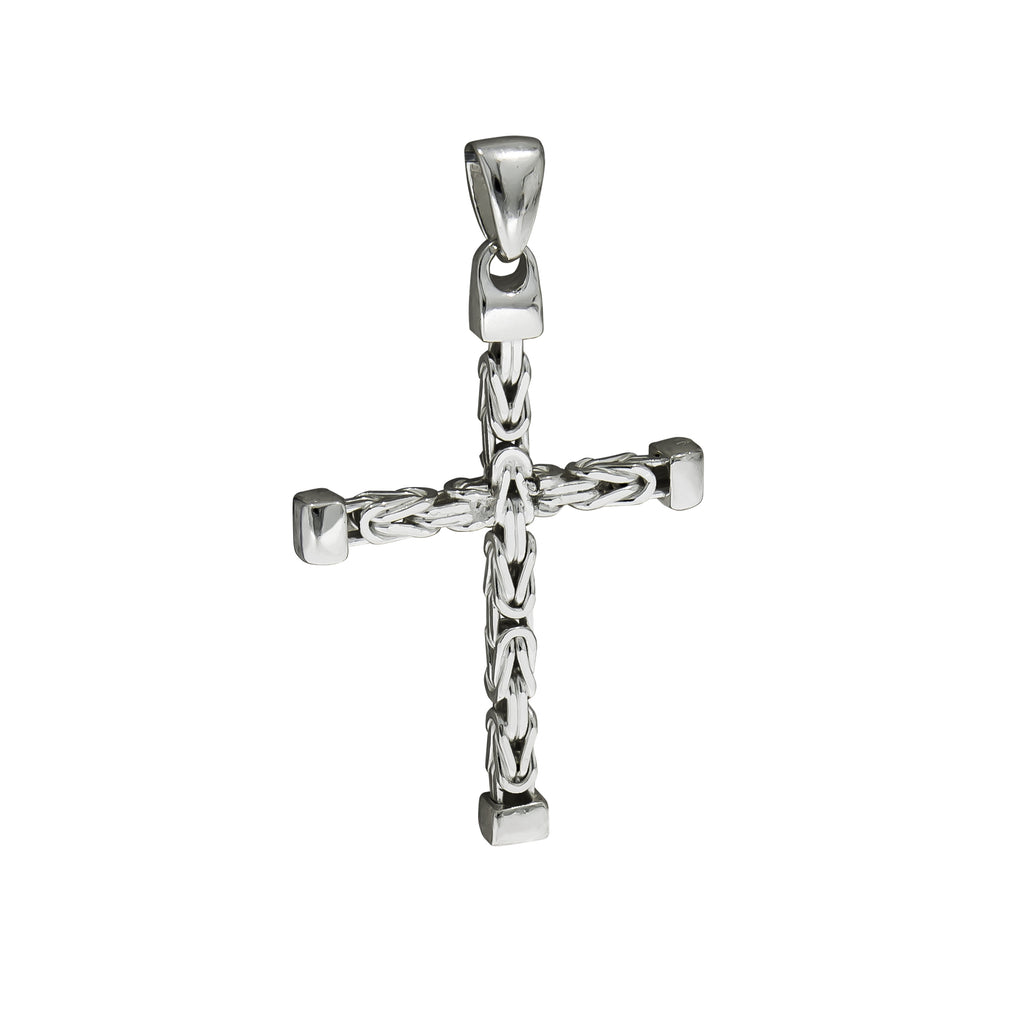 Anhänger Silber 925 Kreuz-Motiv Königskette poliert 52mm