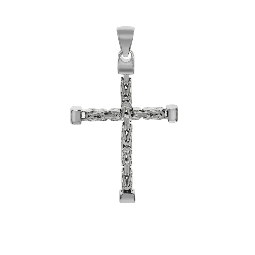 Anhänger Silber 925 Kreuz-Motiv Königskette poliert 52mm