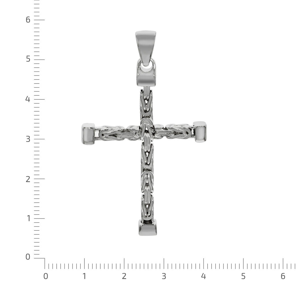Anhänger Silber 925 Kreuz-Motiv Königskette poliert 52mm