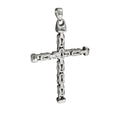 Anhänger Silber 925 Kreuz-Motiv Königskette poliert 75mm