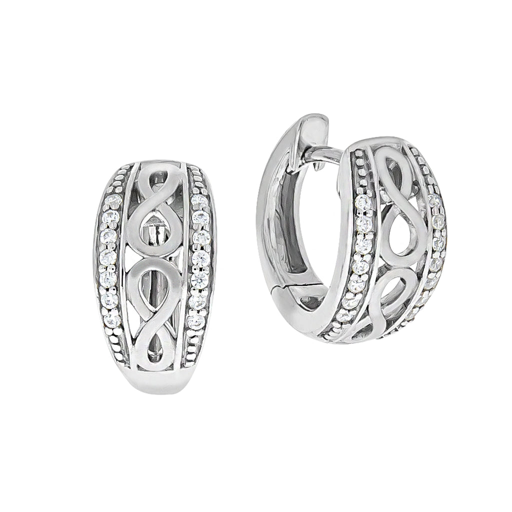Ohrringe Silber 925 Zirkonia weiß