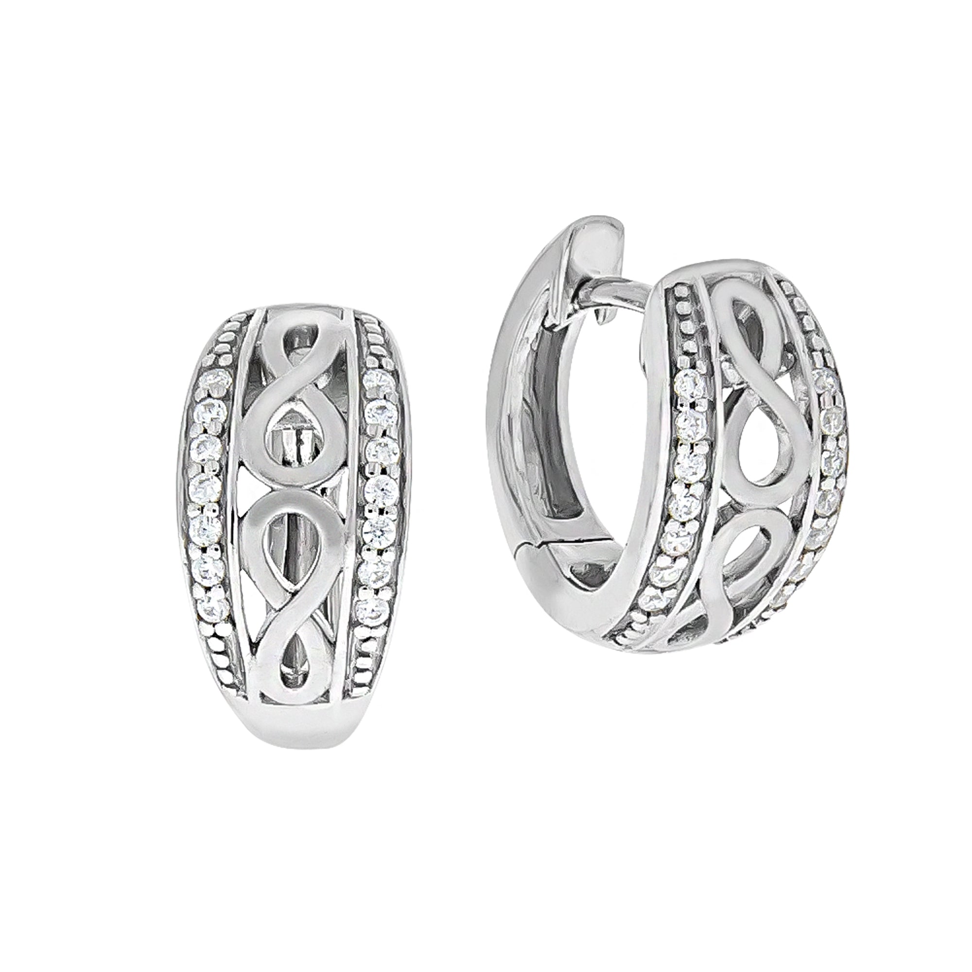 Ohrringe Silber 925 Zirkonia weiß