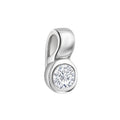Anhänger 925 Sterling Silber rhodiniert Zirkonia