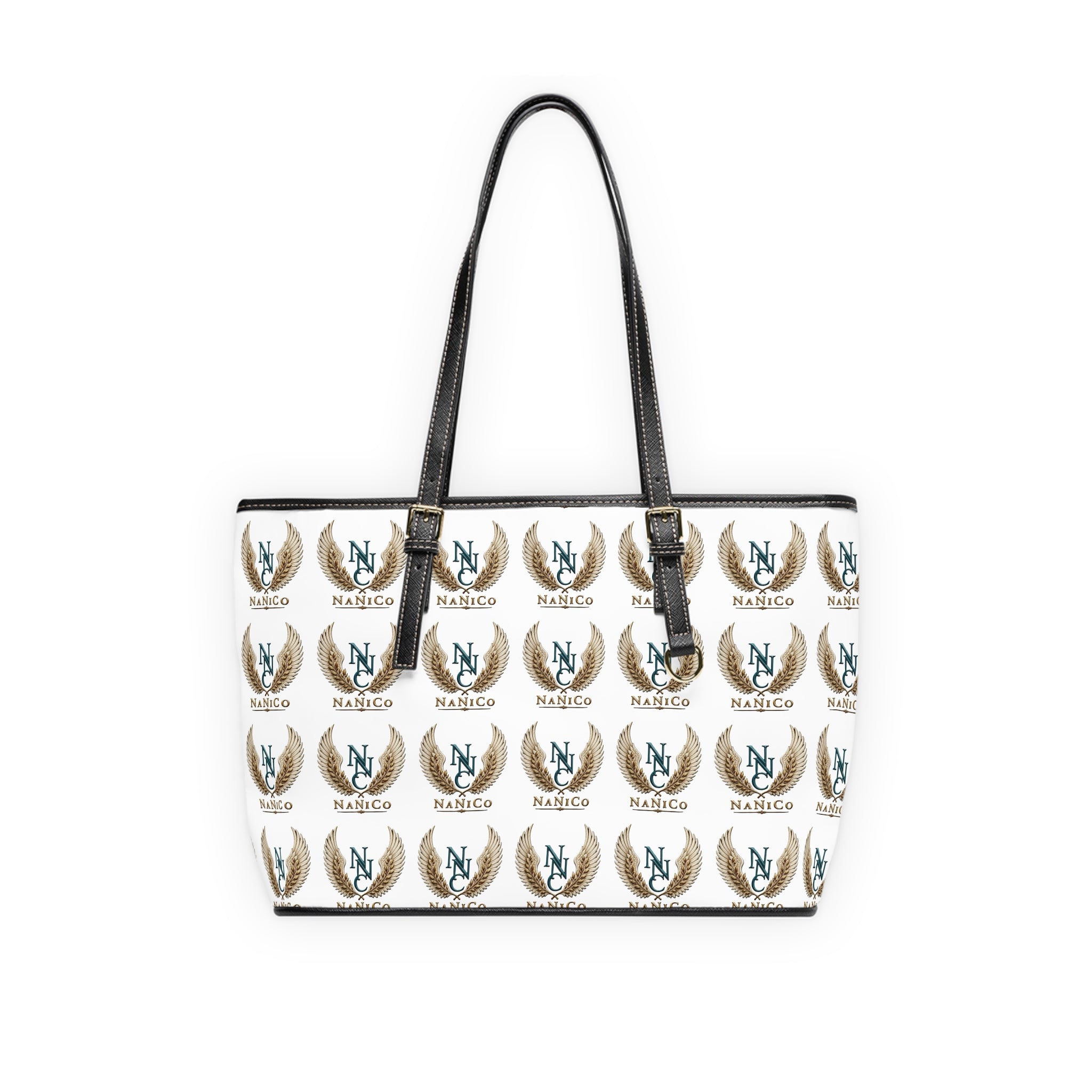 Monogram NaNiCo Schultertasche aus PU-Leder