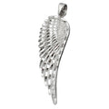 Anhänger 37x12 mm Flügel diamantiert rhodiniert Silber 925