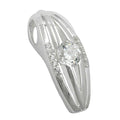 Anhänger 21x8mm streifig mit Zirkonias glänzend Silber 925