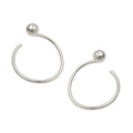 Ohrstecker 15 mm Ohrspirale mit Kugel Silber 925
