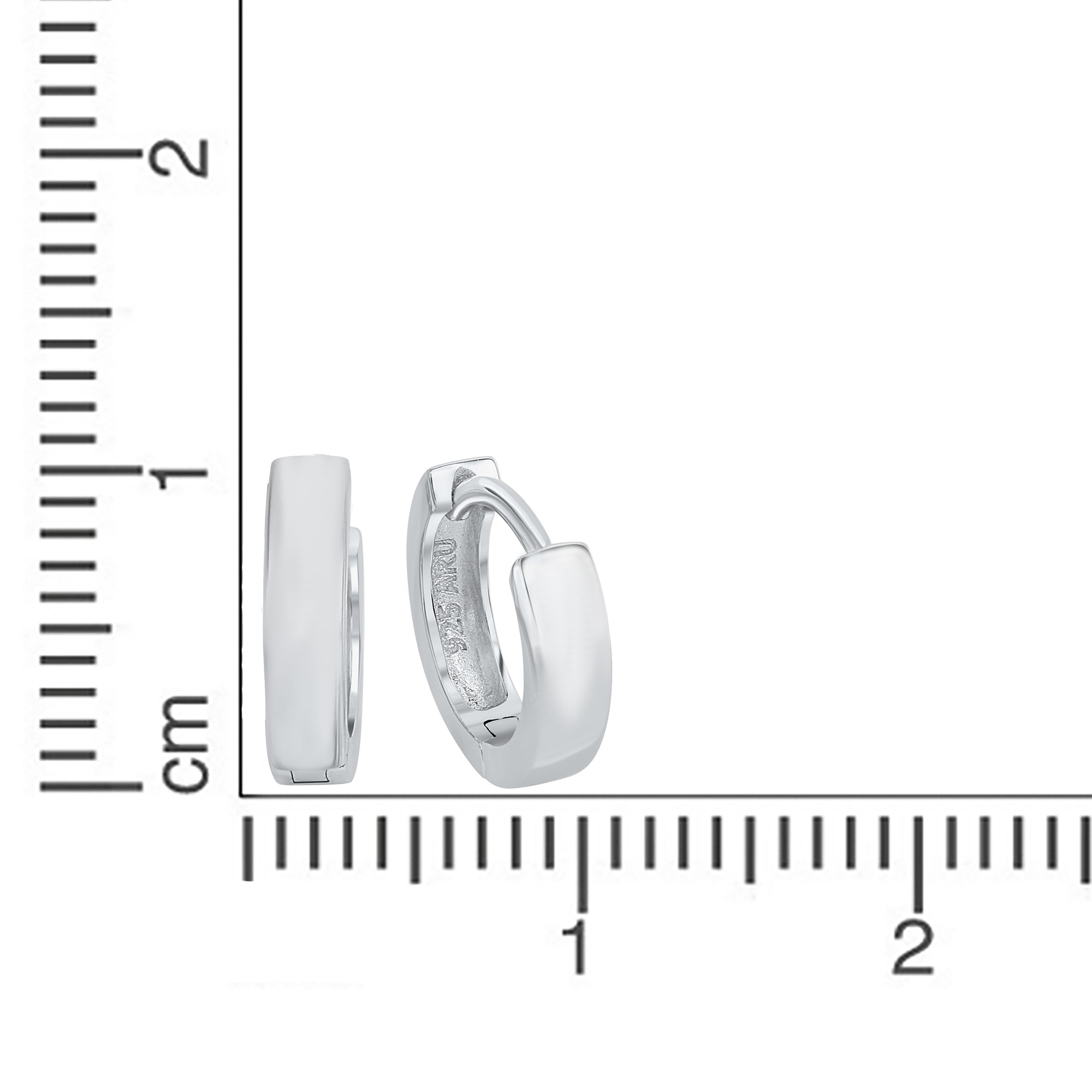 Creolen 925 Silber rhodiniert