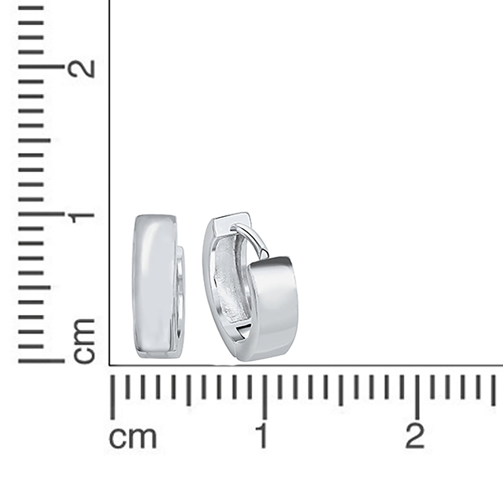 Creolen 925 Silber rhodiniert