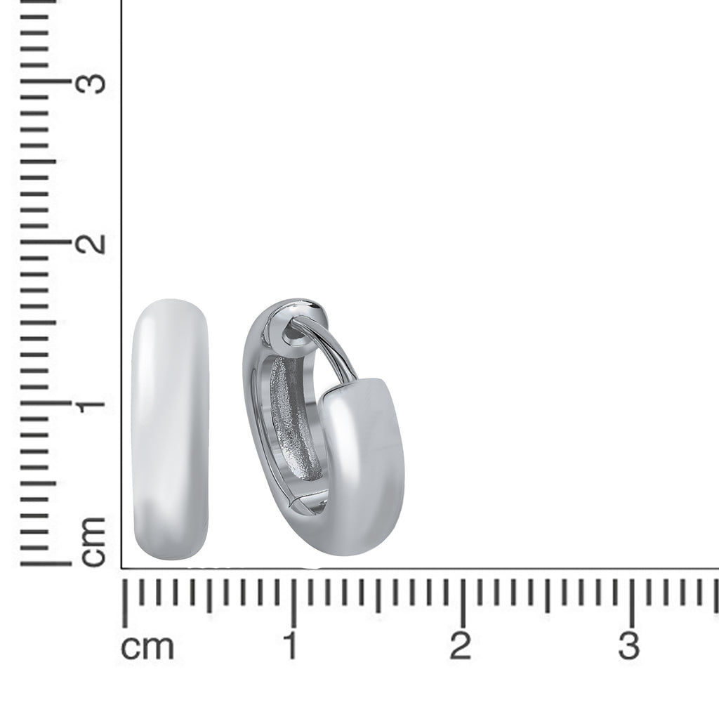 Creolen 925 Silber rhodiniet