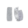 Creolen 925 Silber rhodiniert