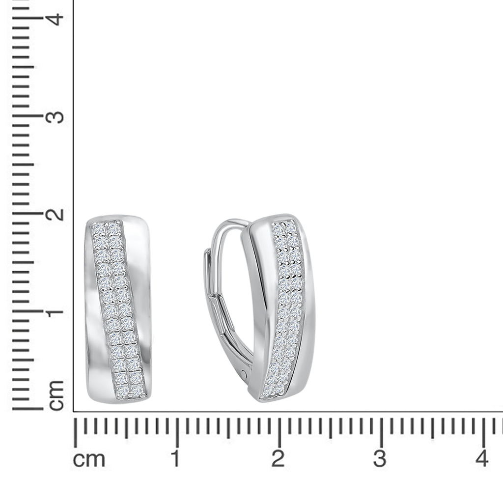 Creolen 925 Silber rhodiniert