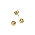 Ohrstecker 375 Gold 4mm Durchmesser