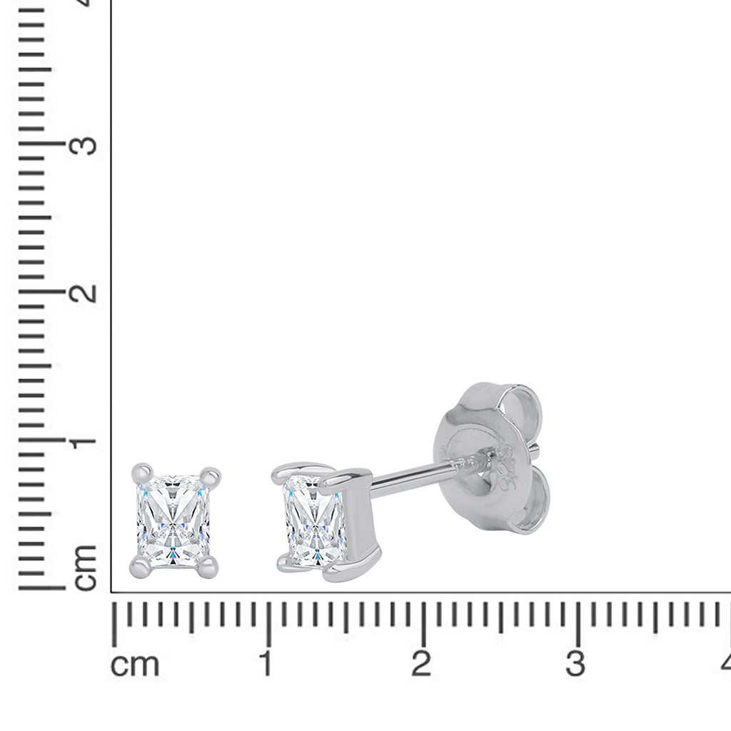 Ohrstecker 925 Silber rhodiniert