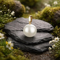 Anhänger 375/- Gelbgold glanz 1 Süßwasserperle