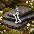 Anhänger 925/- Sterling Silber rhodiniert Knochen