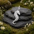 Anhänger 925/- Sterling Silber rhodiniert Seepferd