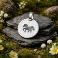 Anhänger 925/- Sterling Silber rhodiniert matt Pferd