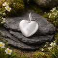 Pendant 925 Sterling Silver Rhodium Plated Heart