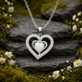 Anhänger mit Kette 925/- Sterling Silber rhodiniert Herz