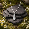 Anhänger mit Kette 925/- Sterling Silber rhodiniert Schuh Ballerina Zirkonia