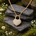 Anhänger mit Kette 925/- Sterling Silber vergoldet Zirkonia