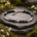 Armband 925/- Sterling Silber rhodiniert Echtstein
