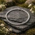 Armband 925/- Sterling Silber rhodiniert Francokette 3mm 21 cm