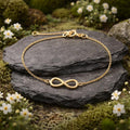 Armband 925/- Sterling Silber vergoldet Infinity