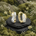 Creolen-375-Gelbgold-bicolor-glanz-flammen